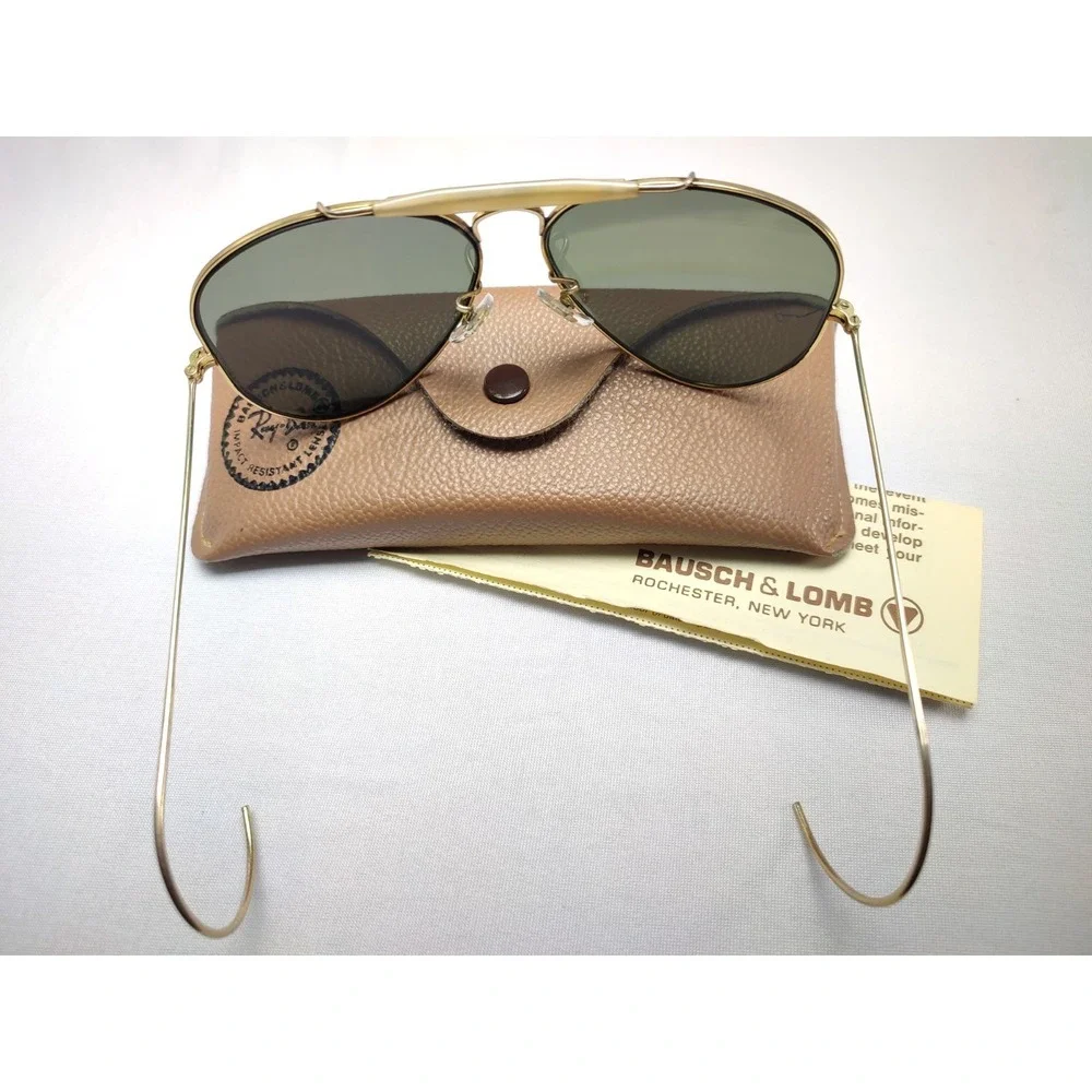 Vintage Ray-Ban Outdoorsman B&L 10K Gold Filled Aviator G-15 USA 1960s